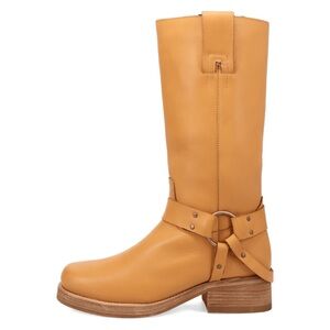 Dingo “Rip” New Leather Mid-Calf Harness Boot - color: Plantain, NIB Size 7D